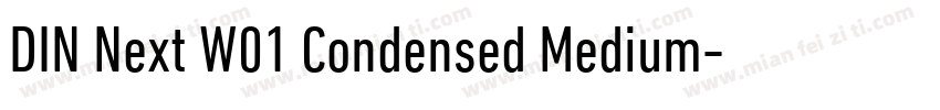 DIN Next W01 Condensed Medium字体转换